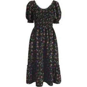 Hill House The Louisa Nap Dress in Multi Berry Crepe